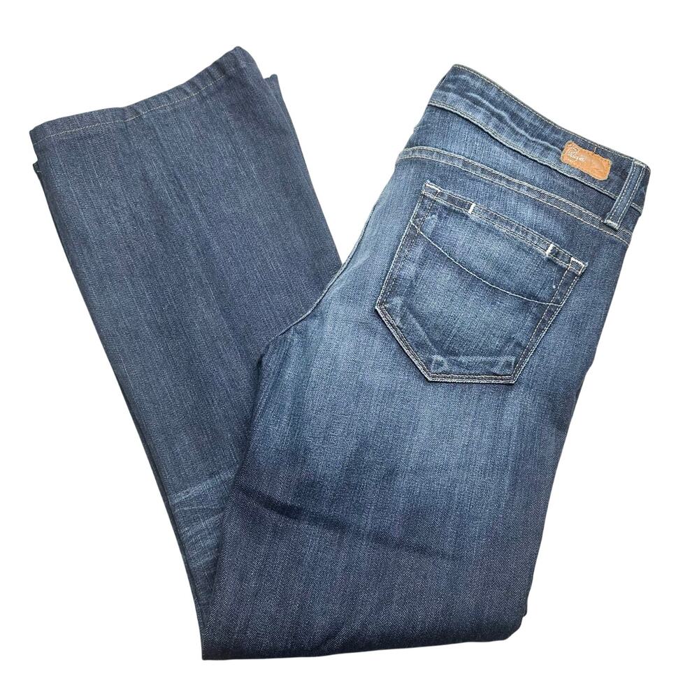 Paige | Women | Laurel Canyon Indigo Mid Rise Kick Flare Denim Jeans | Size 29 - Picture 13 of 13